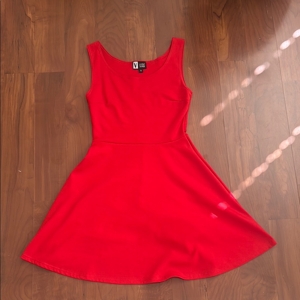 Red Sleeveless Mini Dress